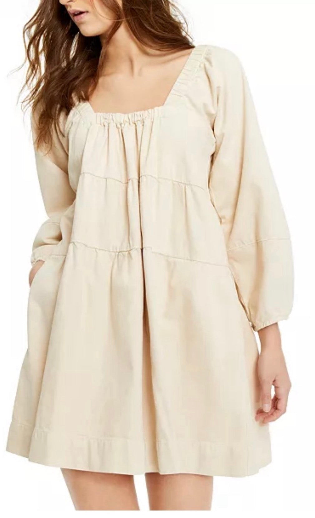 Free People Lou Jean Babydoll Dress - size small