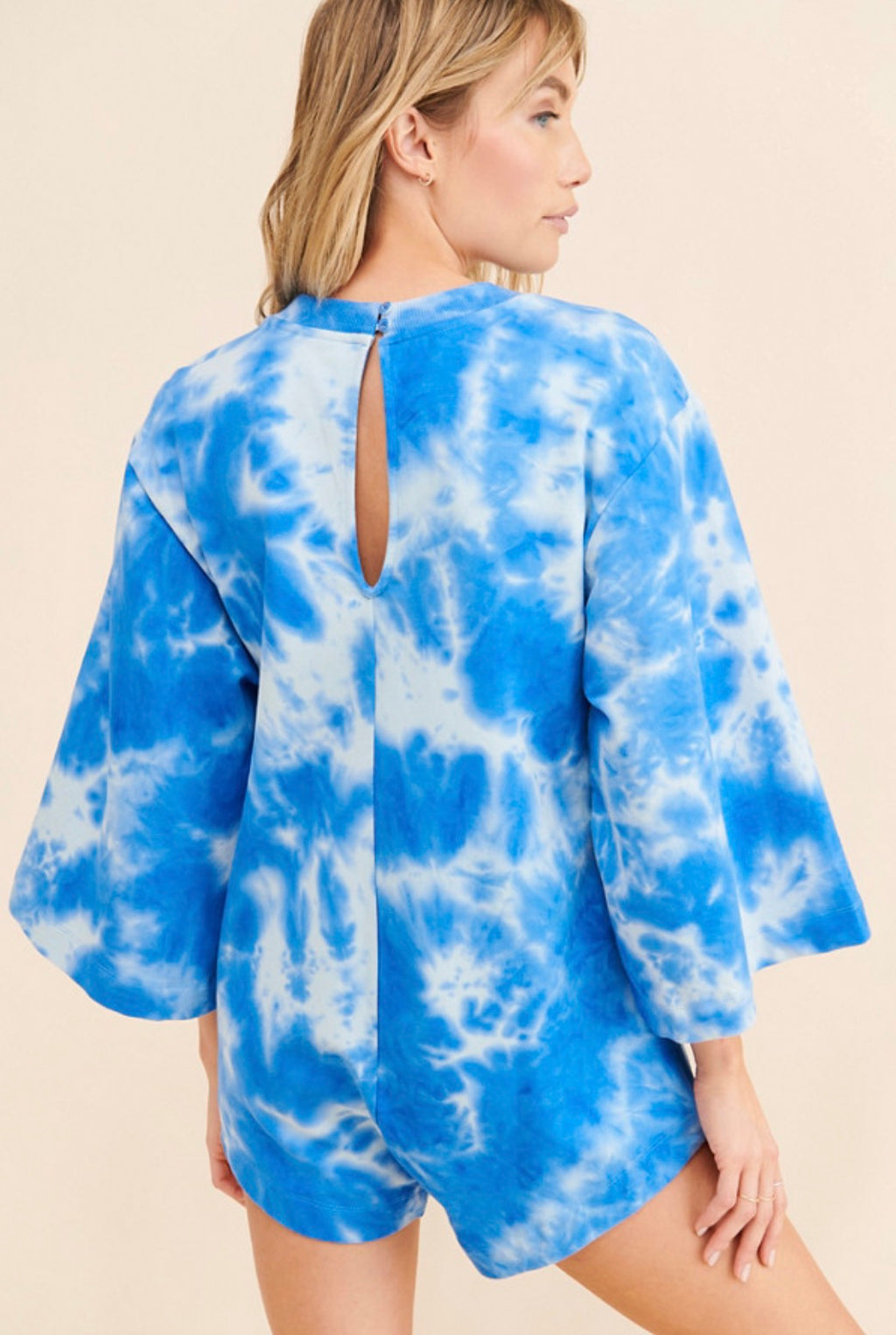 Farm Rio Radish Tie Dye Romper - size large