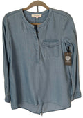 Two by Vince Camuto Chambray Top- size Medium