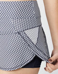 LUCKY IN LOVE TENNIS SKIRT (small) navy/white