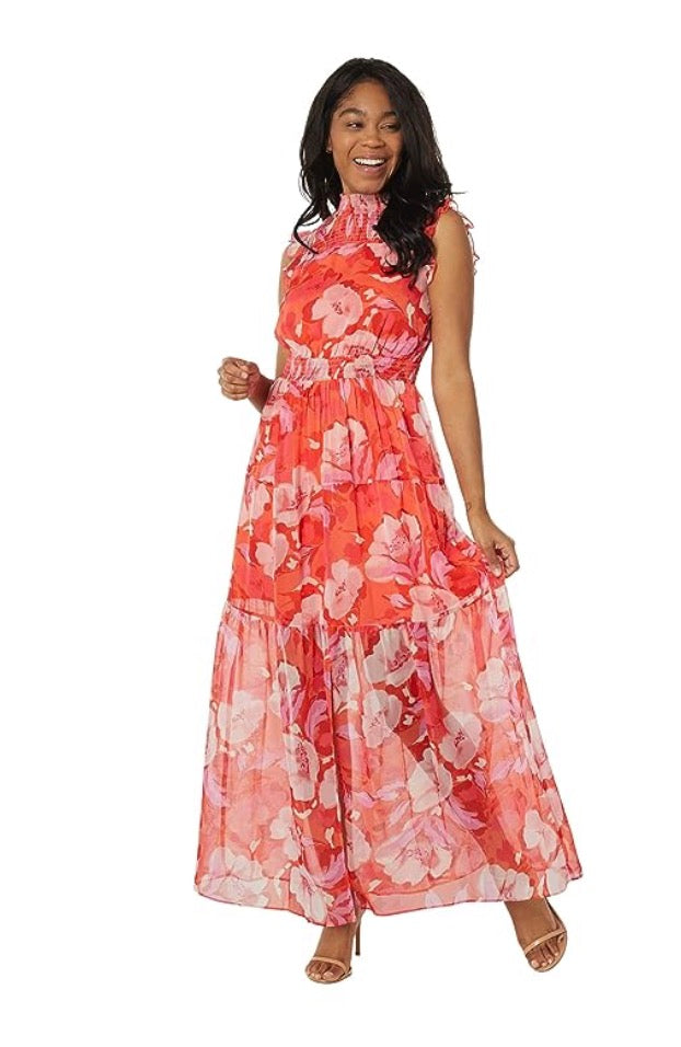 Vince Camuto Smocked Maxi - Size 0 (fits 2-4 also)