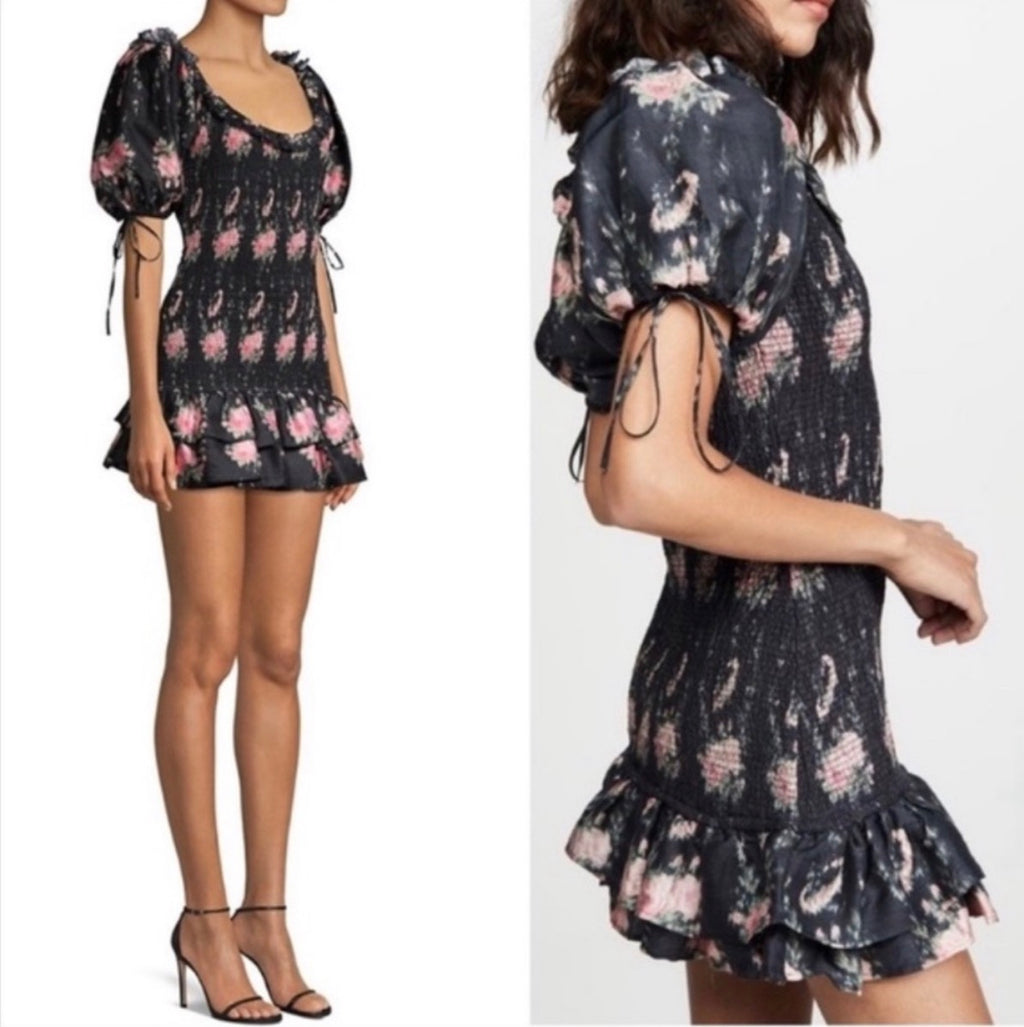 LoveShackFancy Violet Smocked Dress - size medium (would fit small also)