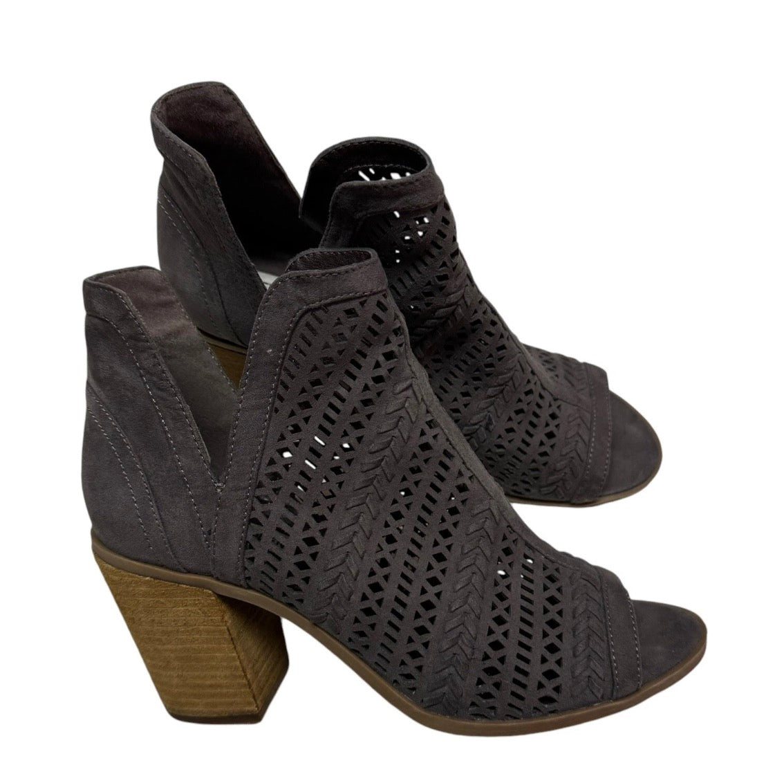 Steve Madden Open Toe Booties - size 8
