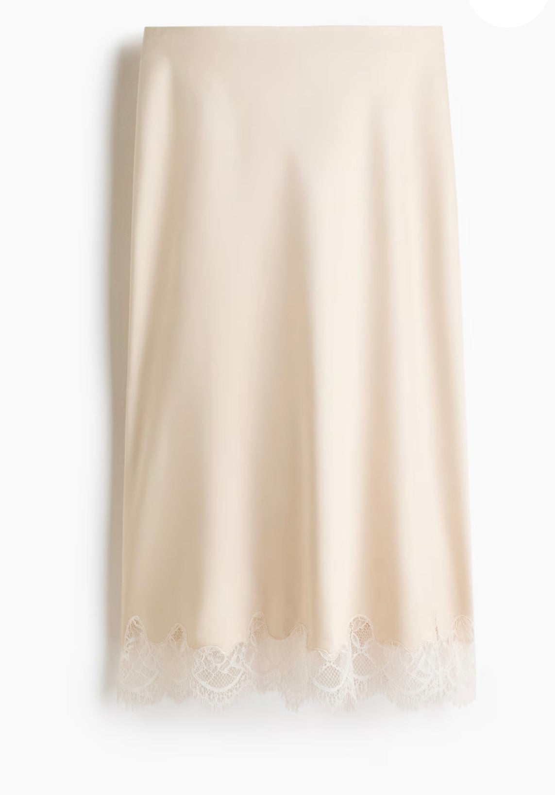 H&M Lace Trimmed Slip Skirt - size small (Kim Chappell)