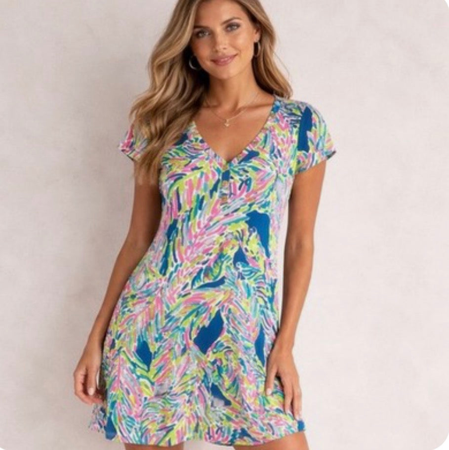 Lilly Pulitzer Palmira T-shirt Dress - size S/M