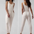 Athletha Cream Jogger Jumpsuit Medium