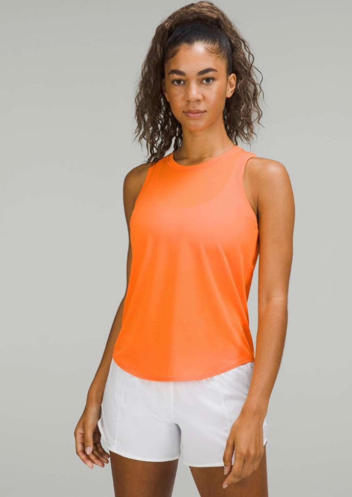 Lululemon High Neck Tank - size 4 (orange)