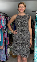 Ellen Tracy Tie Neck Dress- size small