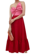 Anthropologie X Hutch Strapless Bow Midi Dress - size 12