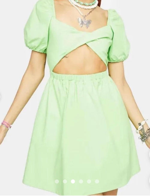 Beginning Boutique Cut Out Mini Dress - size 8 (fits size 4/6)