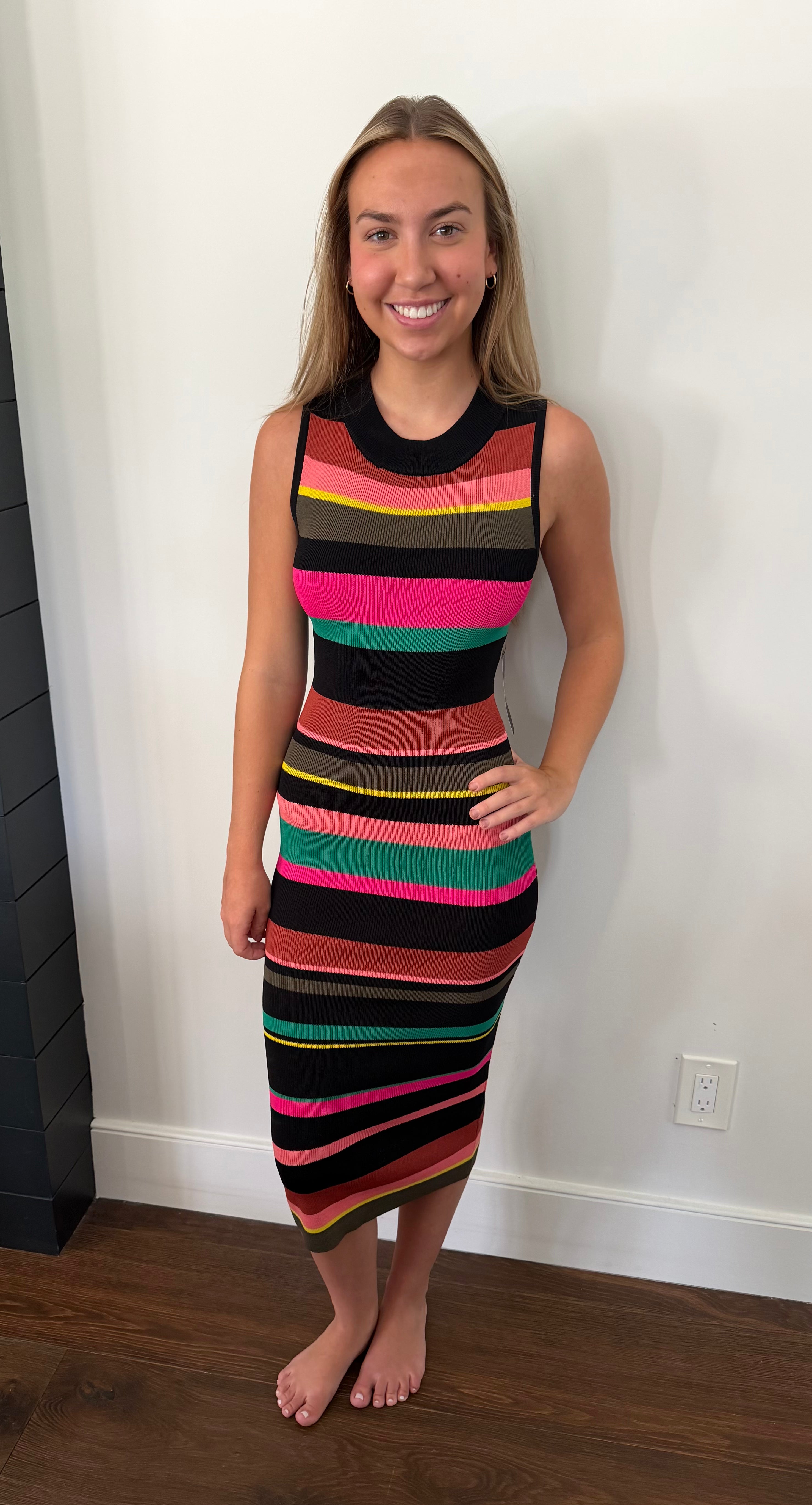 NY & C Striped Bodycon Dress NWT - size small
