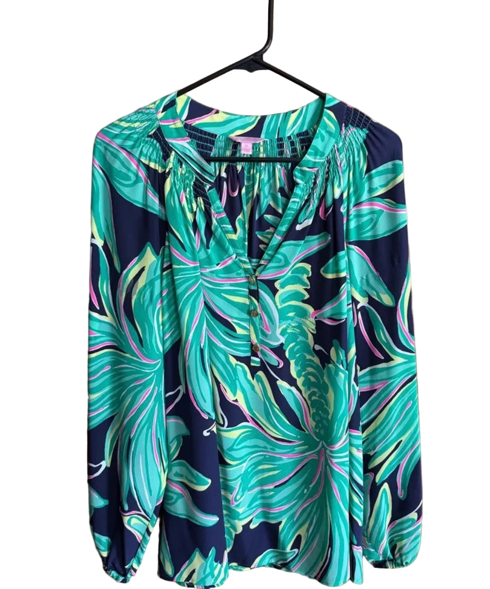 Lilly Pulitzer Elsa Silk Top - size small