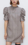 Zara Plaid Babydoll Shift Dress - size medium (Kim Chappell)