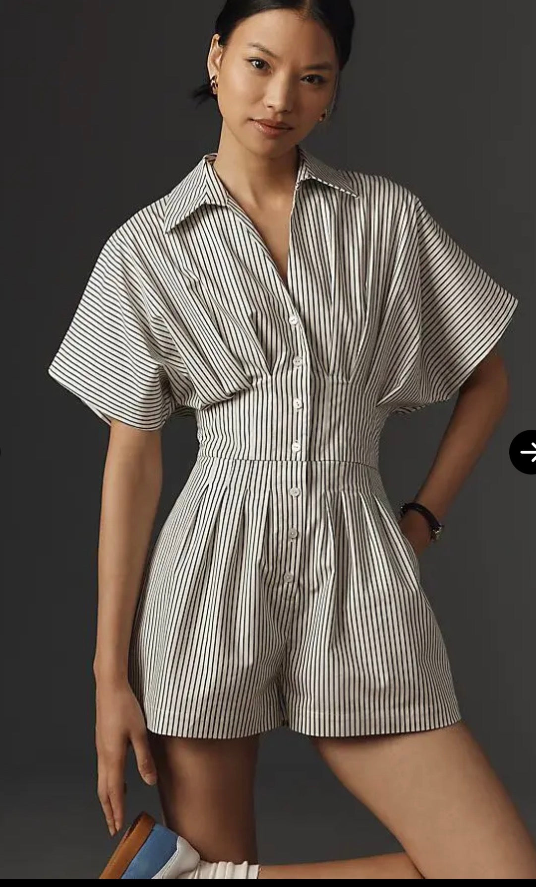 Exquise Pleated Romper - size large