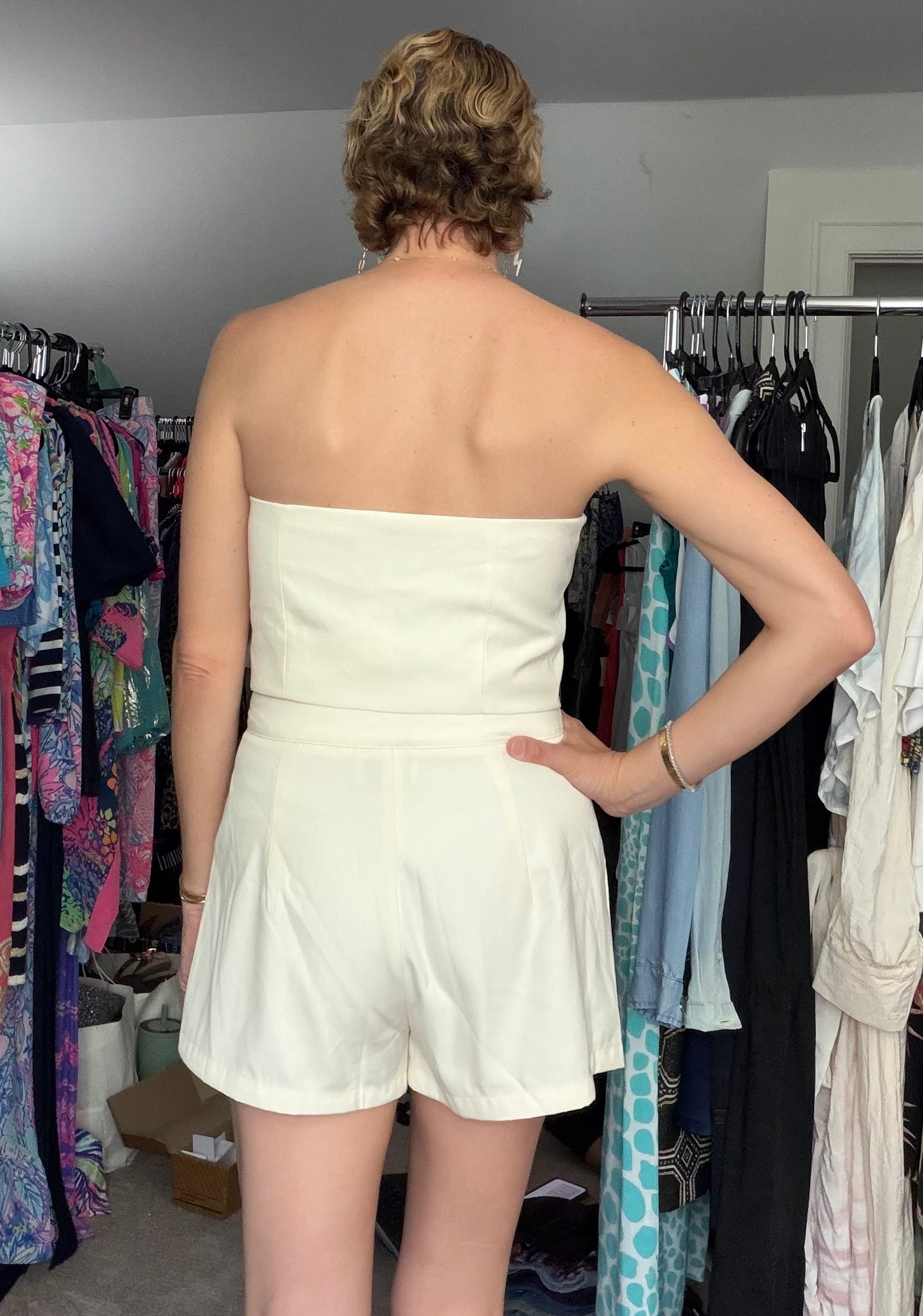 Mable Strapless Button Down Set NWT- size Medium