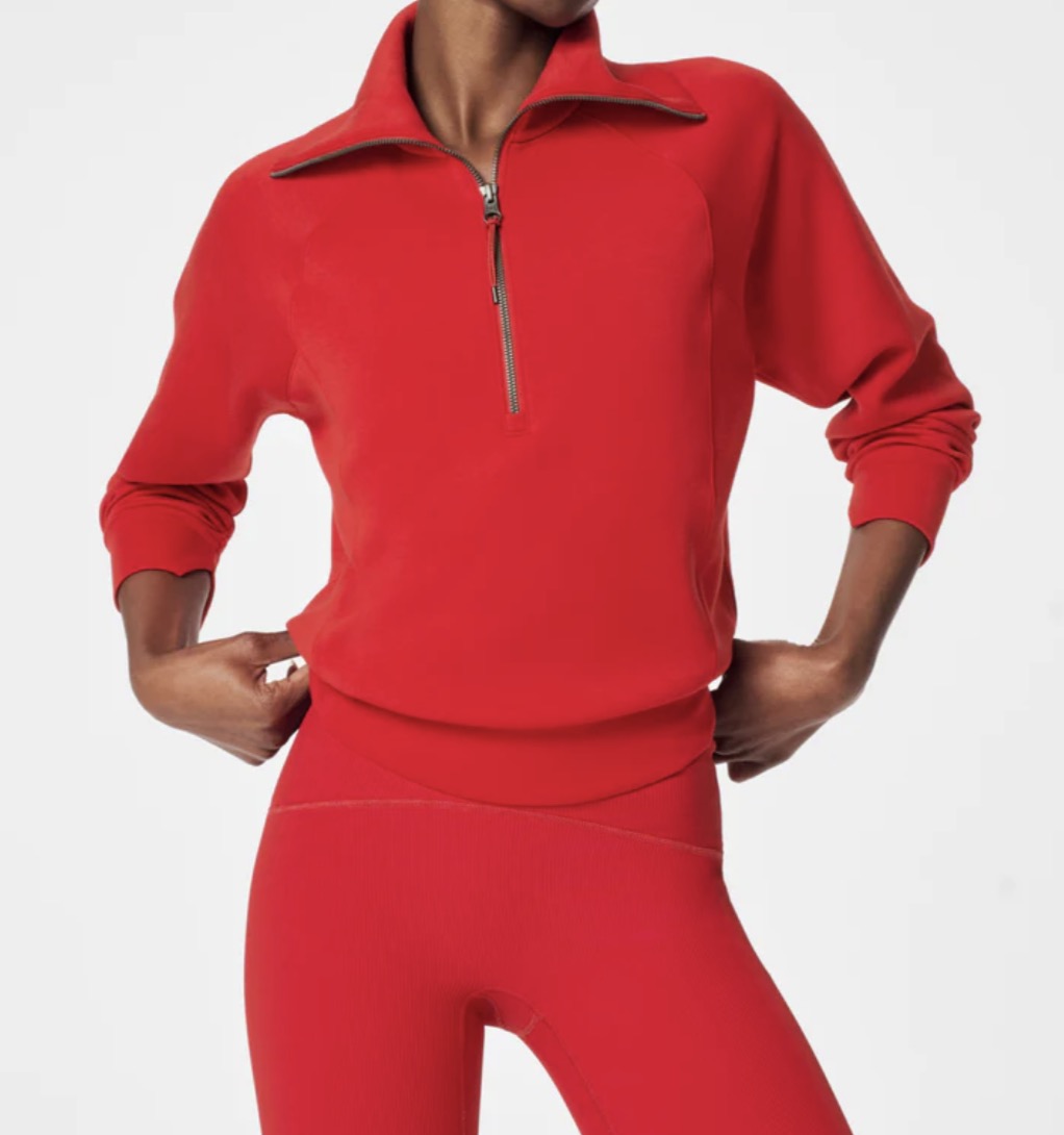 Spanx Air Essentials Half Zip Pullover