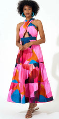 Oliphant Cross Front Maxi Dress - size XS