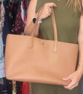 Tory Burch Pebble Leather Tote