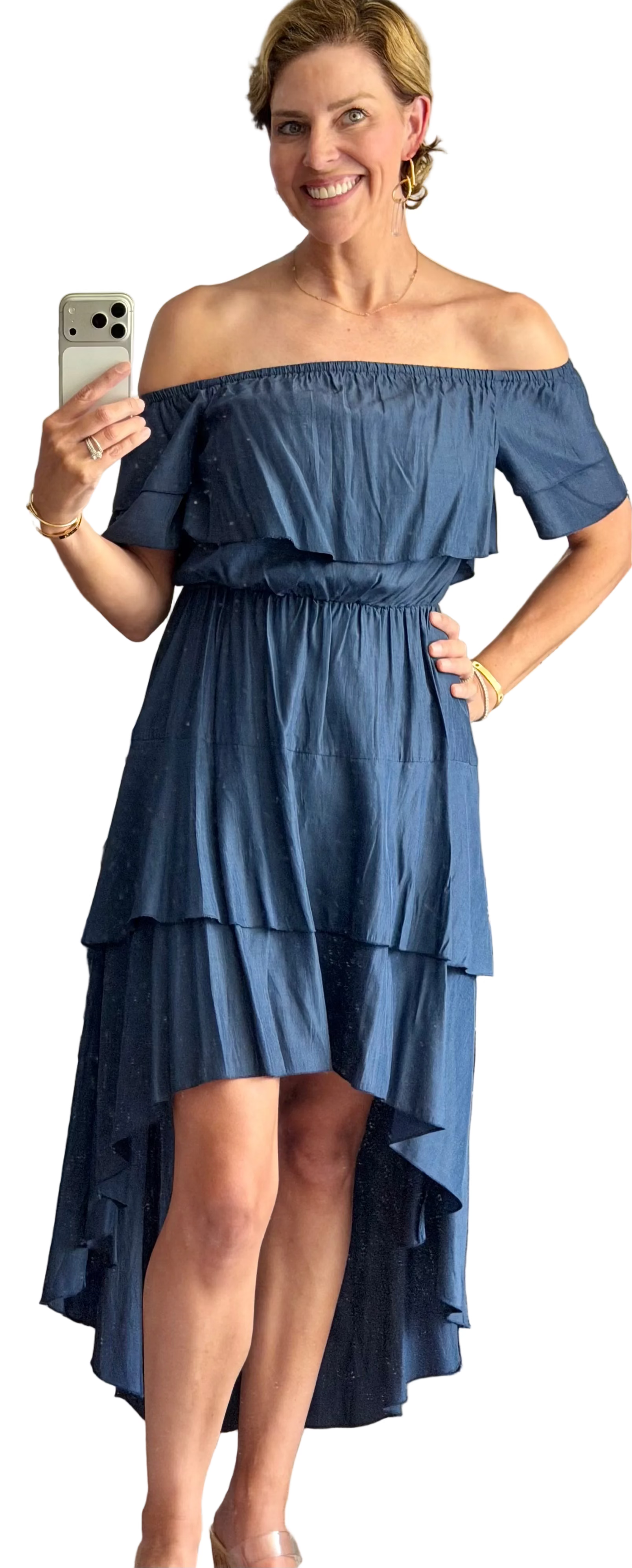 Naked Zebra High Low Dress