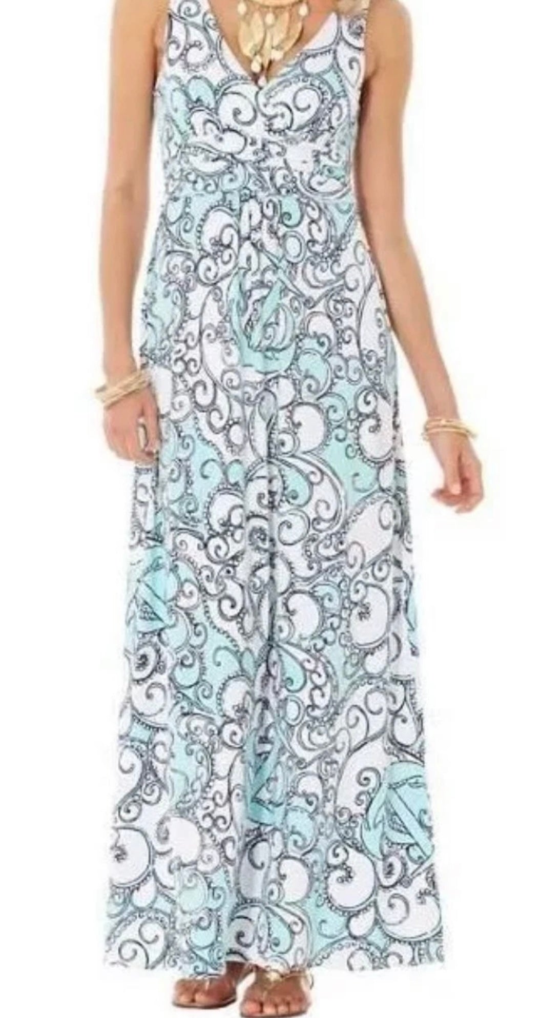 Lilly Pulitzer Shape Up Or Ship Out Maxi- size small