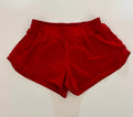 LULULEMON HOTTY HOT SHORTS (size says 4, but measures size 2) - red