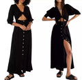 Free People Tie Front Maxi - size XS *runs big*