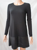 Bailey 44 Long sleeve Leather Trim Dress - size medium (Kim Chappell)