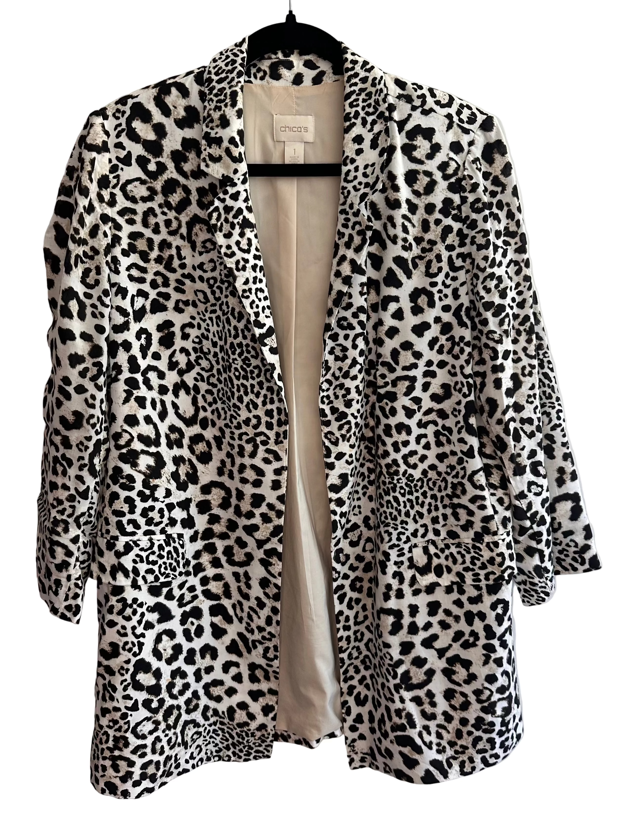 Chico's Leopard Blazer- size medium