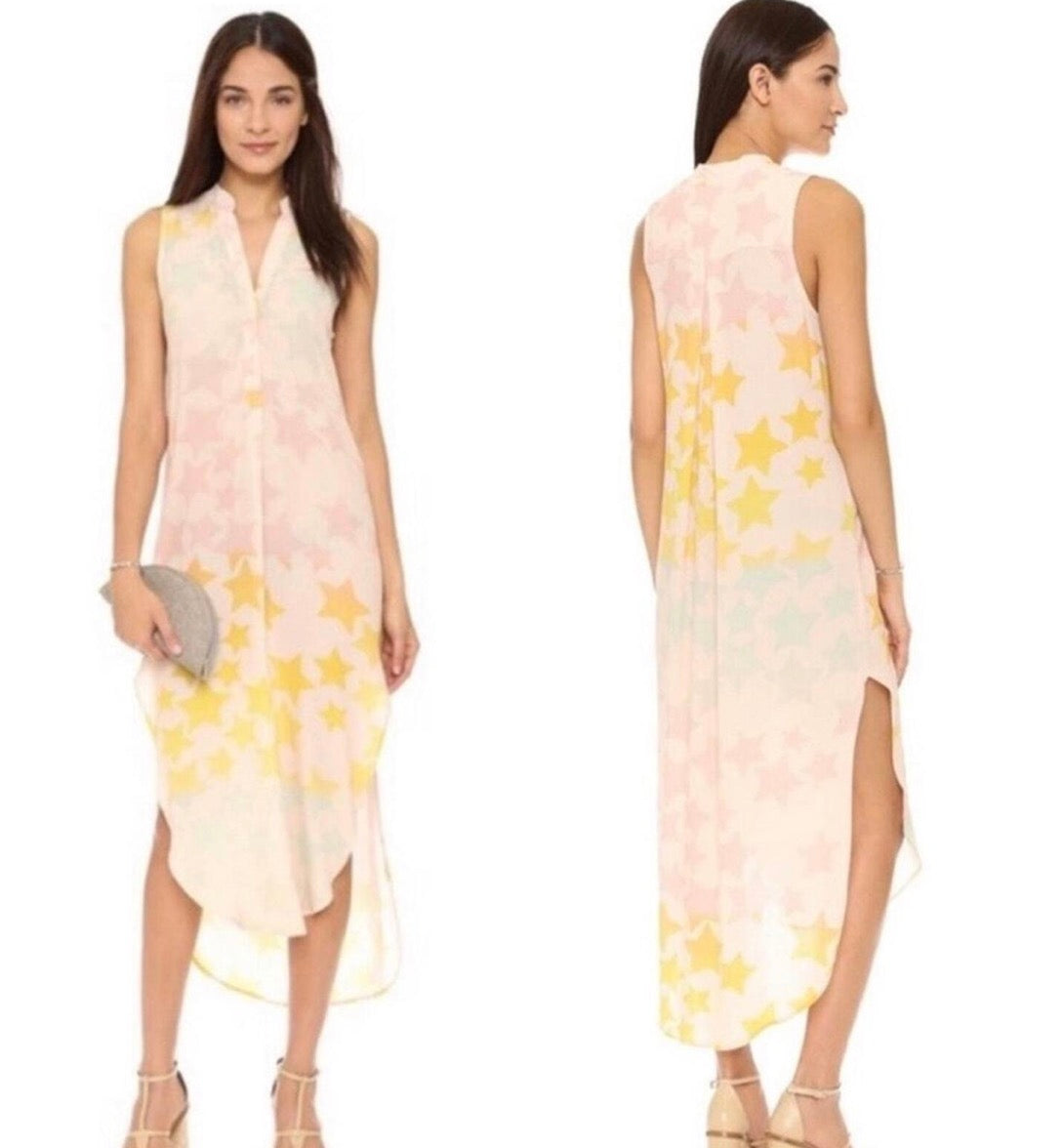 Mara Hoffman Star Asymmetrical High-Low Sundress -size medium
