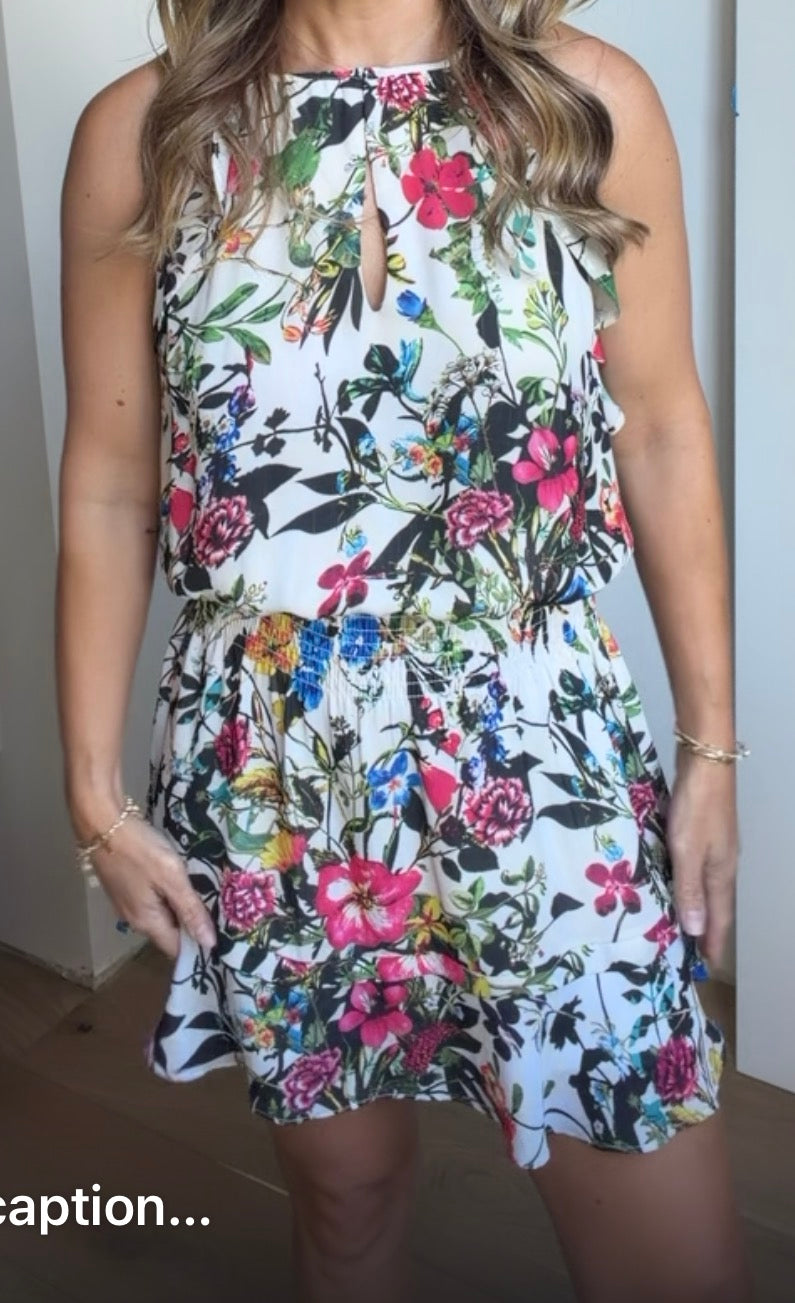 Parker Silk Halter Dress - size small (would fit up to medium)