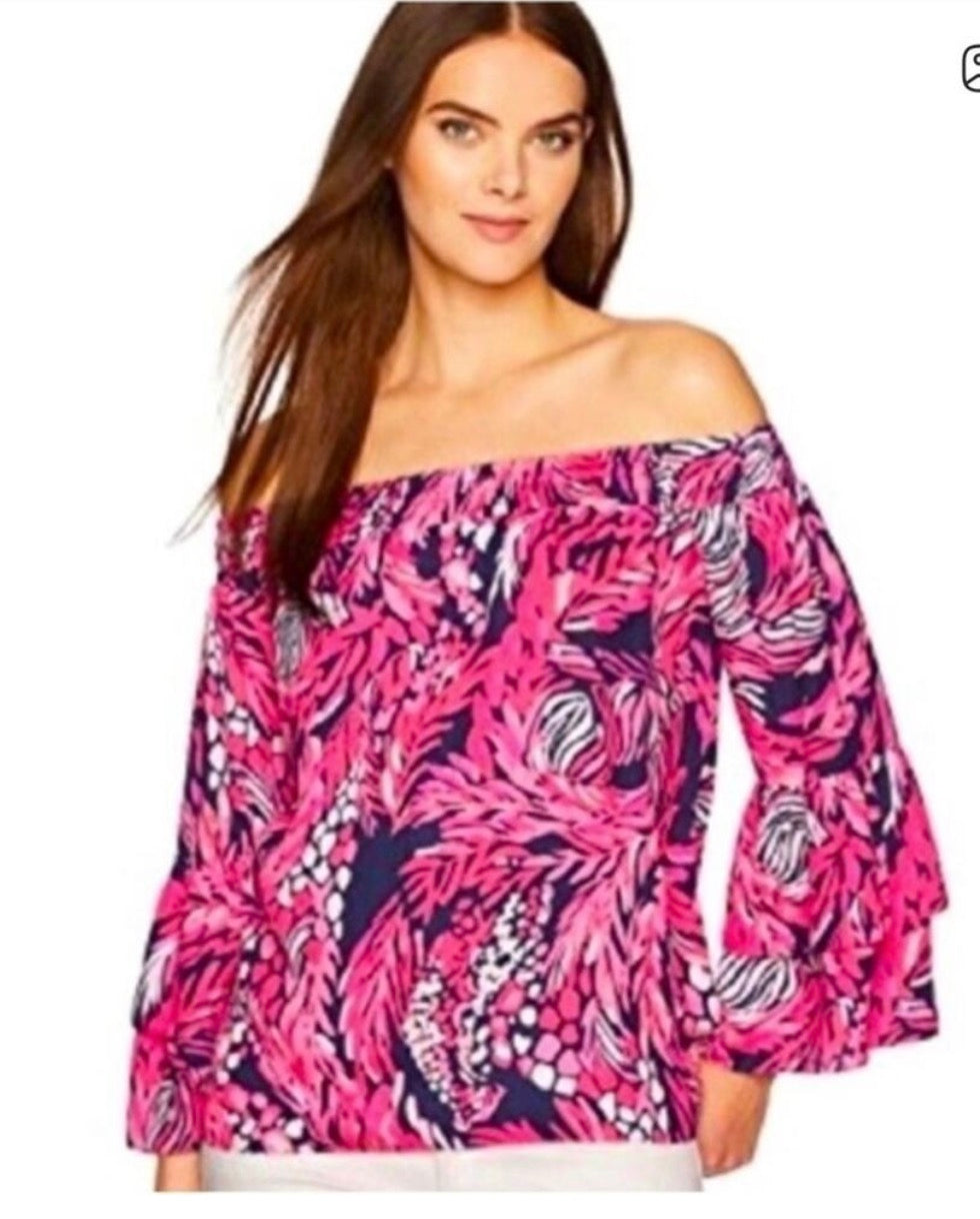 Lilly Pulitzer Tobyn Off Shoulder Top - size small