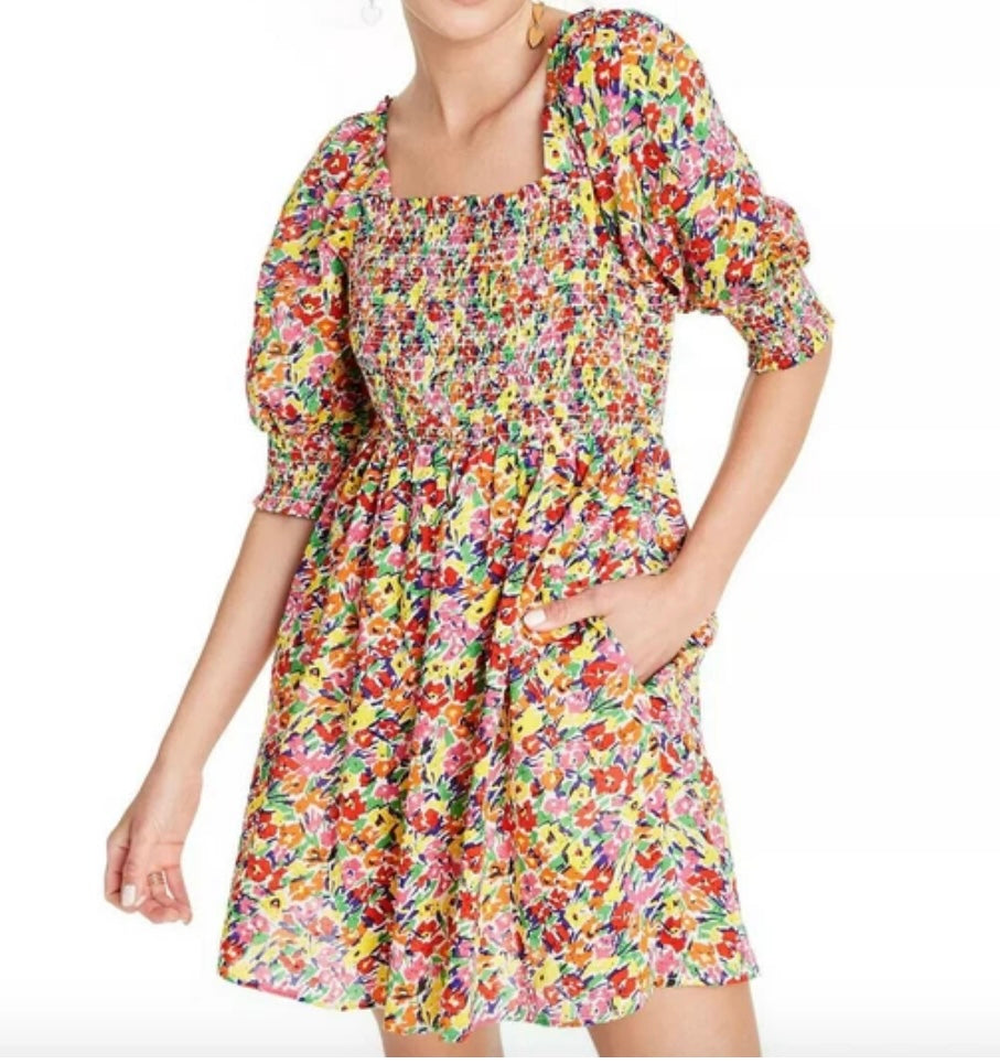 Rixo for Target Floral Mini Dress- size XS
