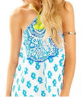 Lilly Pulitzer Silk & Crochet Halter Tank - size medium