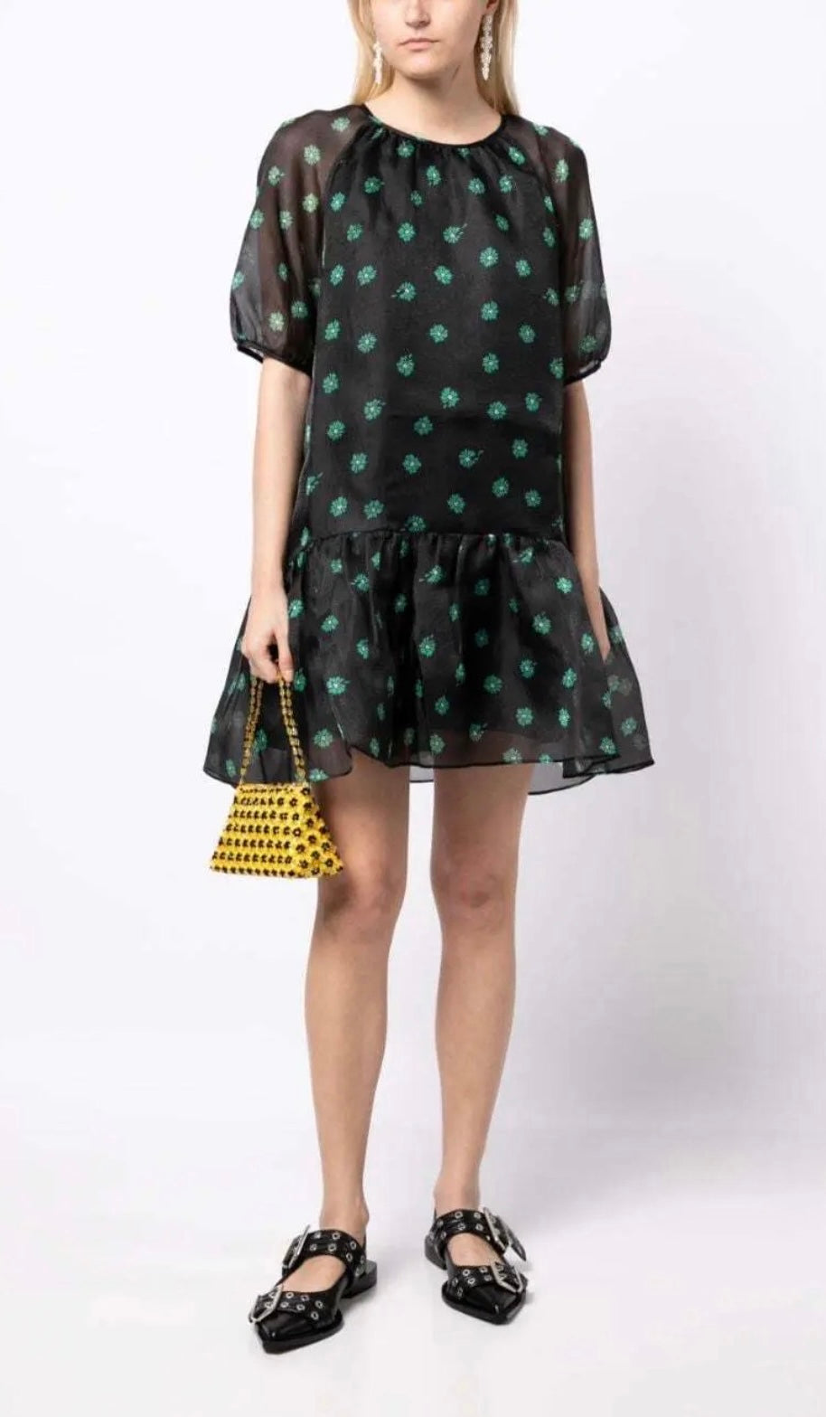 Tout a Coup Embroidered Floral Dress- XS