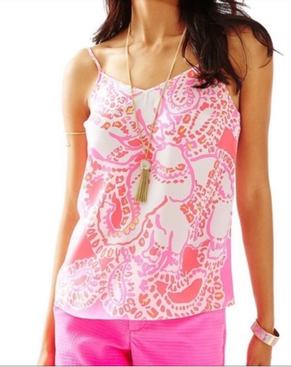 Lilly Pulitzer Dusk Silk Tank - size medium