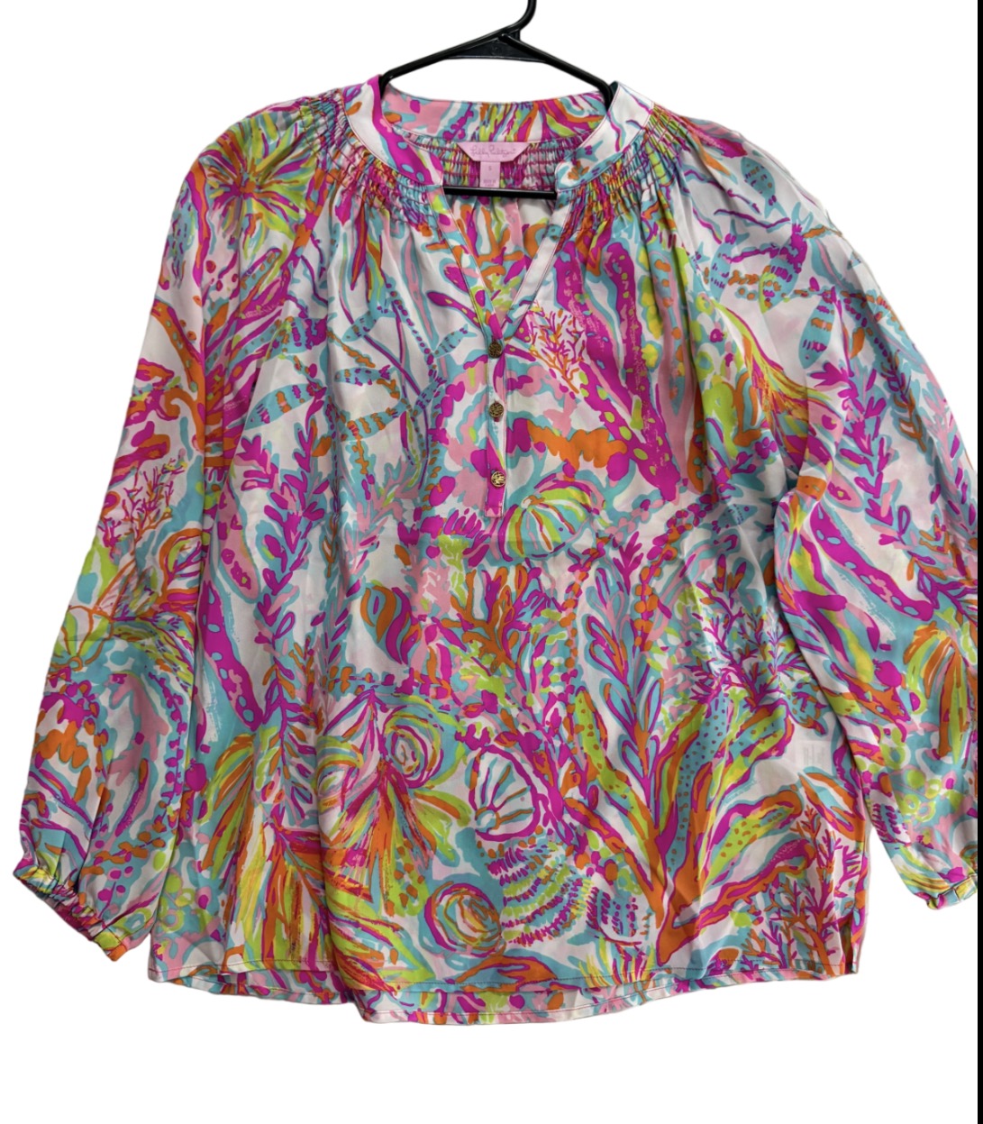 Lilly Pulitzer Elsa Silk Top - size small