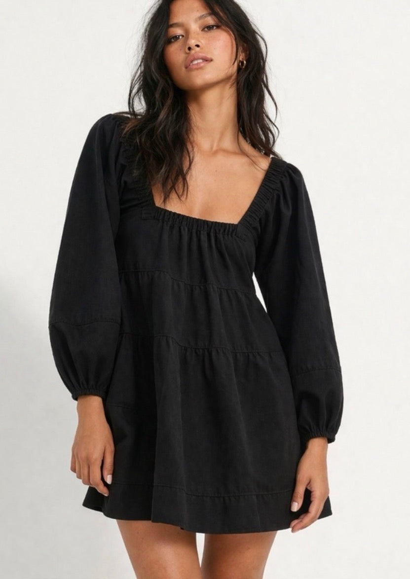 Free People Lou Jean Babydoll Dress - size small