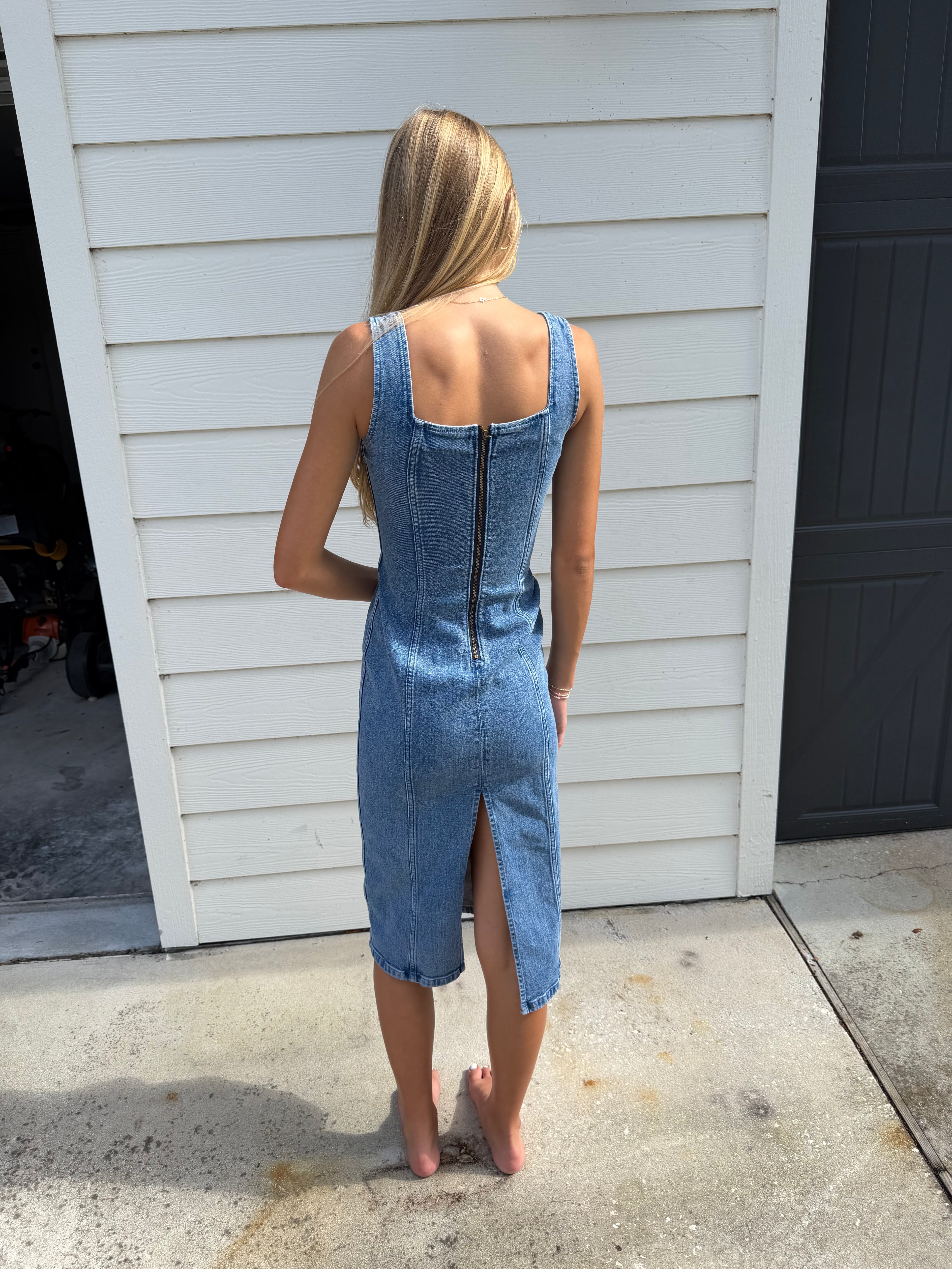 Abercrombie & Fitch Denim Midi - size XXS/P