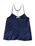 Lilly Pulitzer Dusk Silk Tank with braided back - size small￼