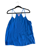 Lilly Pulitzer Dusk Silk Tank - size medium - royal blue