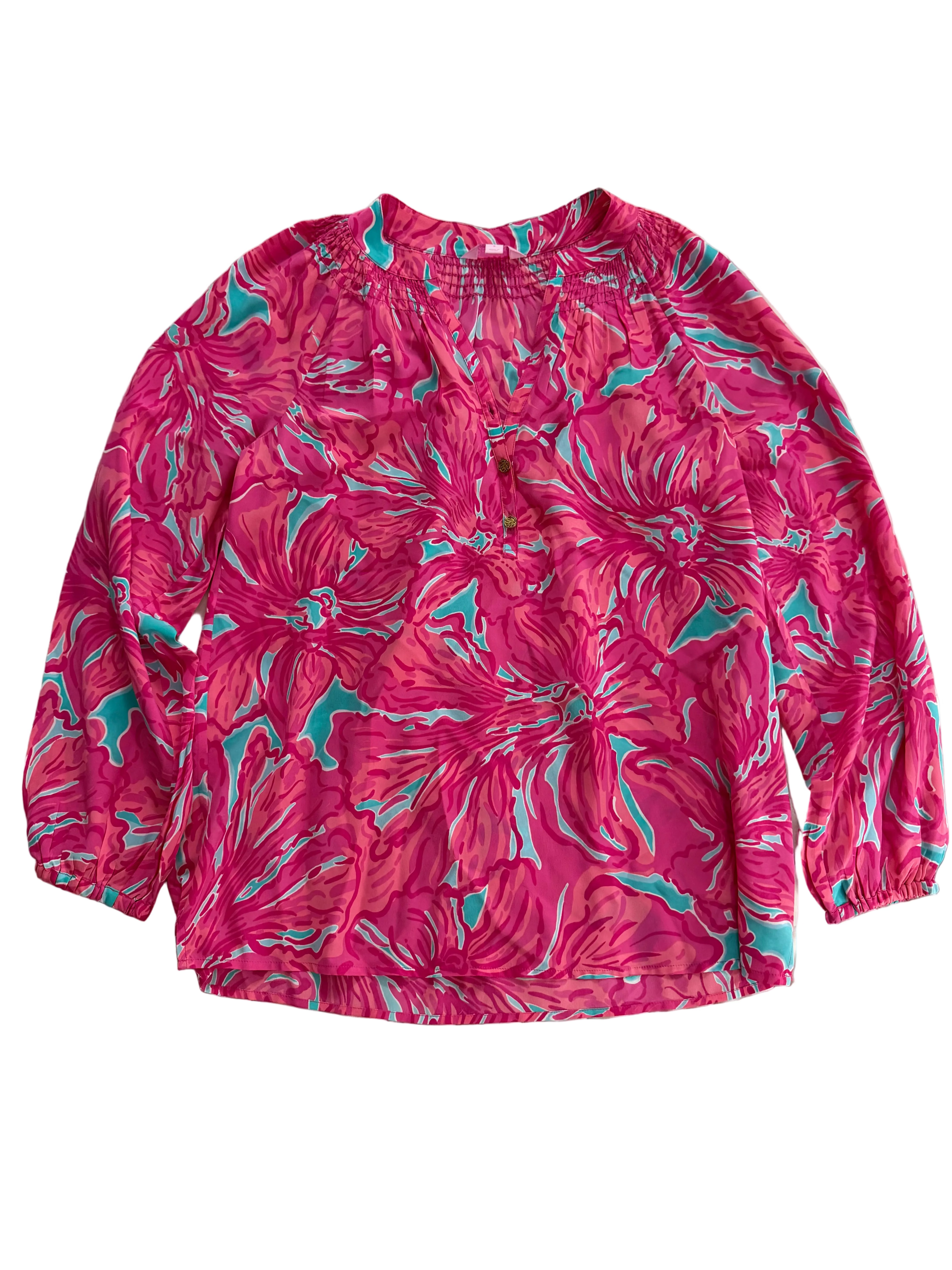 Lilly Pulitzer Elsa Silk Top - size small