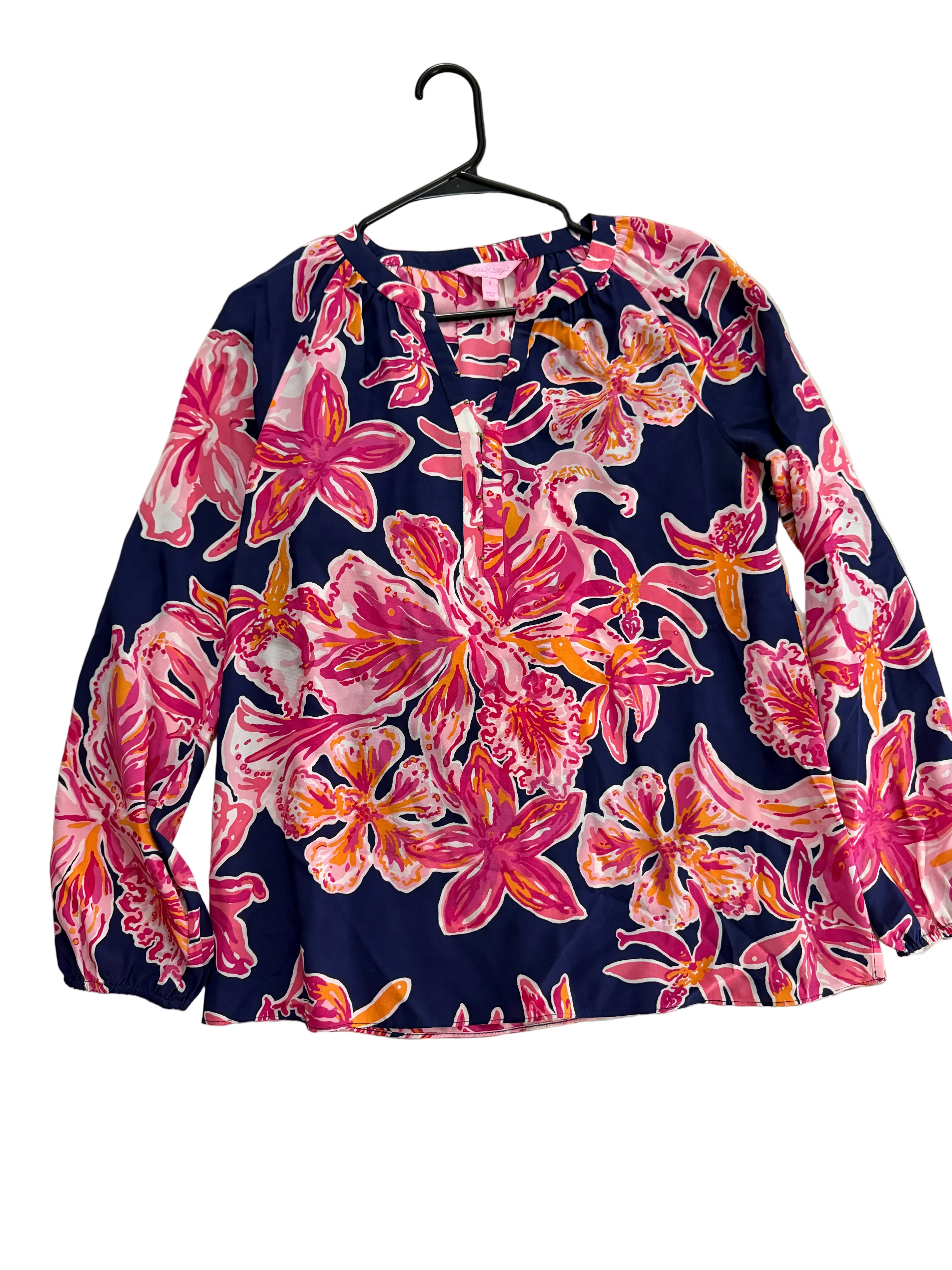 Lilly Pulitzer Elsa Silk Top - size small