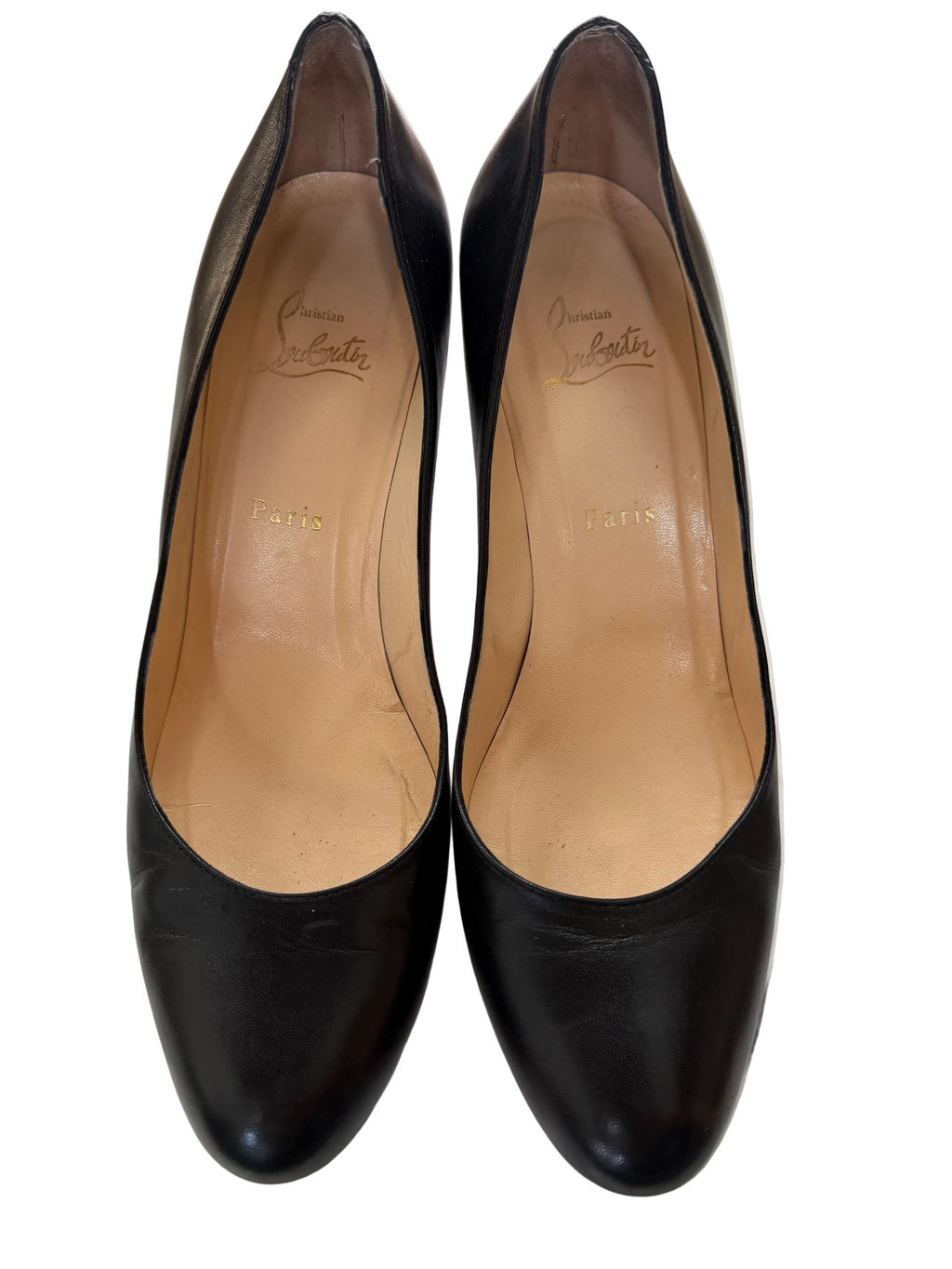 Christian Louboutin Matte Black Pumps - size 41 1/2 (US 11-11.5) 3" heel