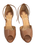 Christian Louboutin Aketata 120 Patent Pumps (Nude) - size 38.5 (US ) 5" heel