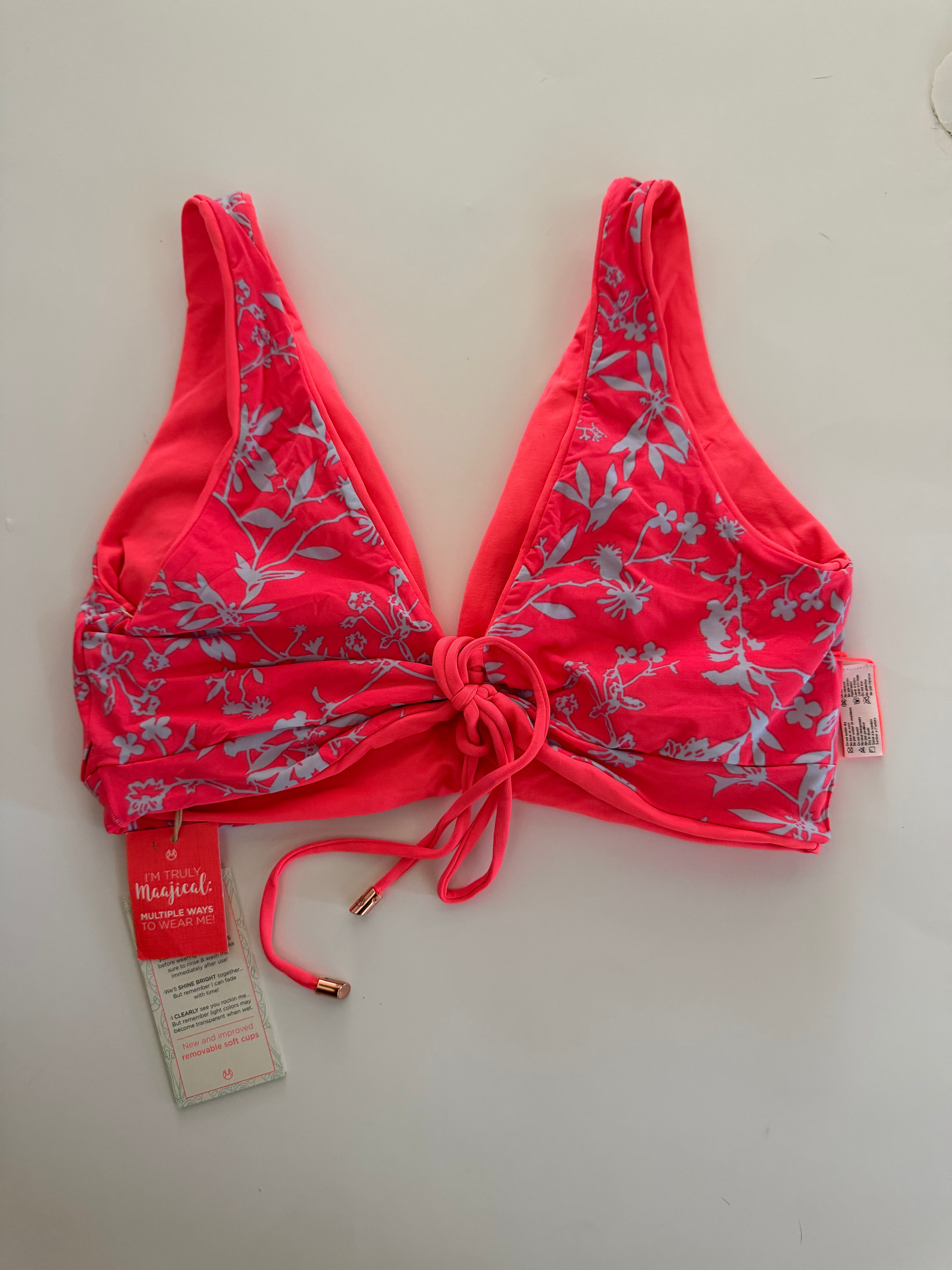 Maaji Reversible Swim Top NWT - size XL