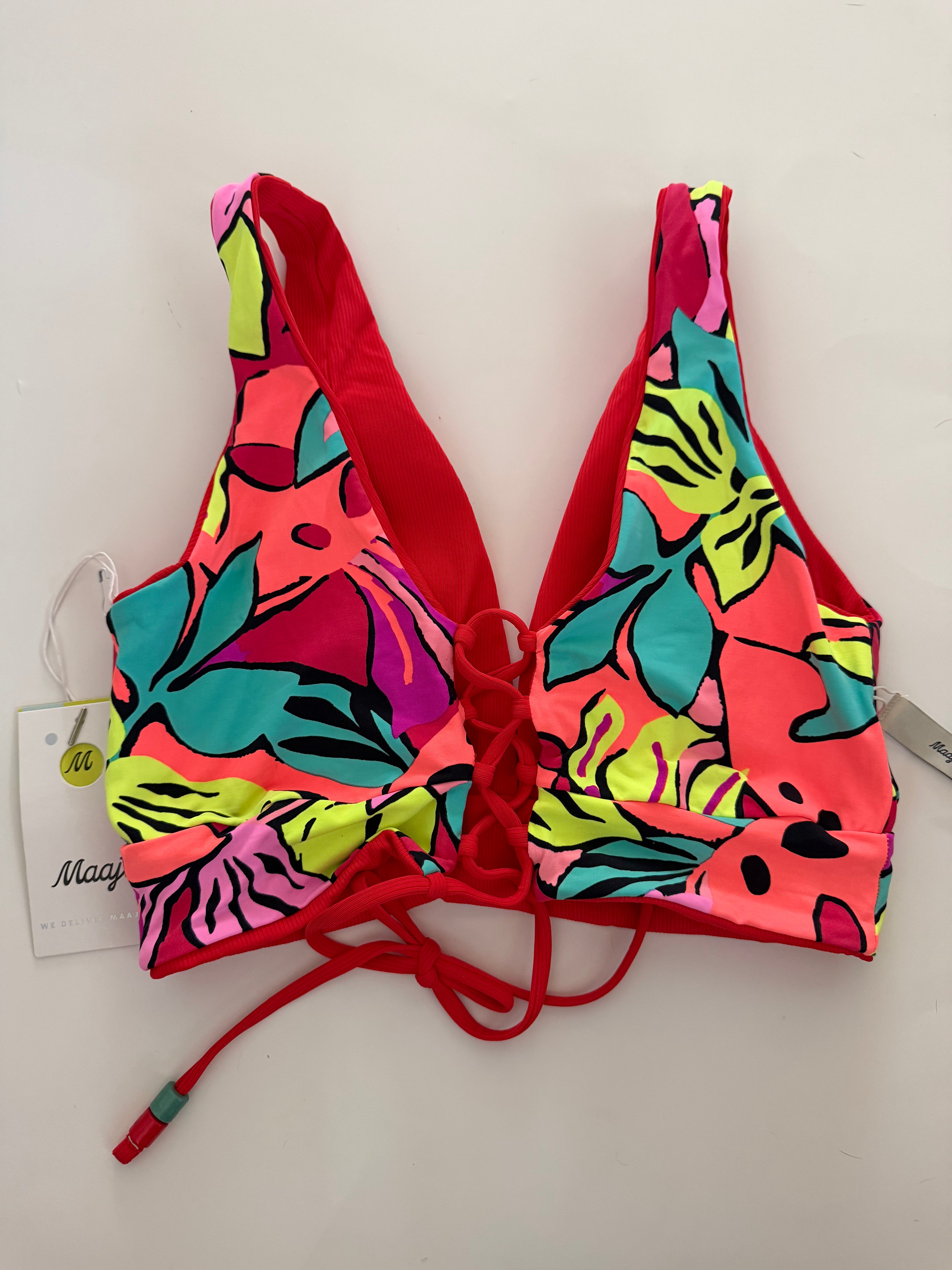 Maaji Reversible Swim Top NWT - size L