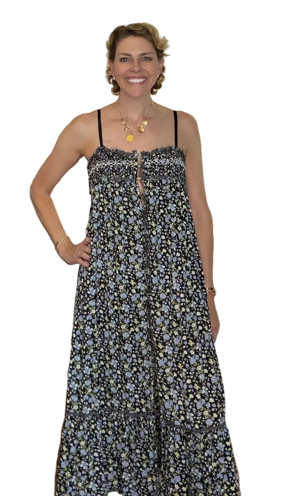 Free People Molly Joe Midi Dress Small