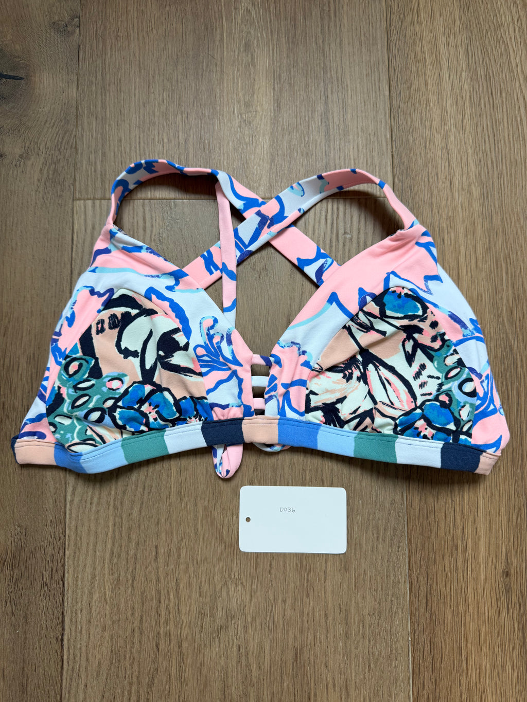 Maaji Cross Back Triangle Top - size small