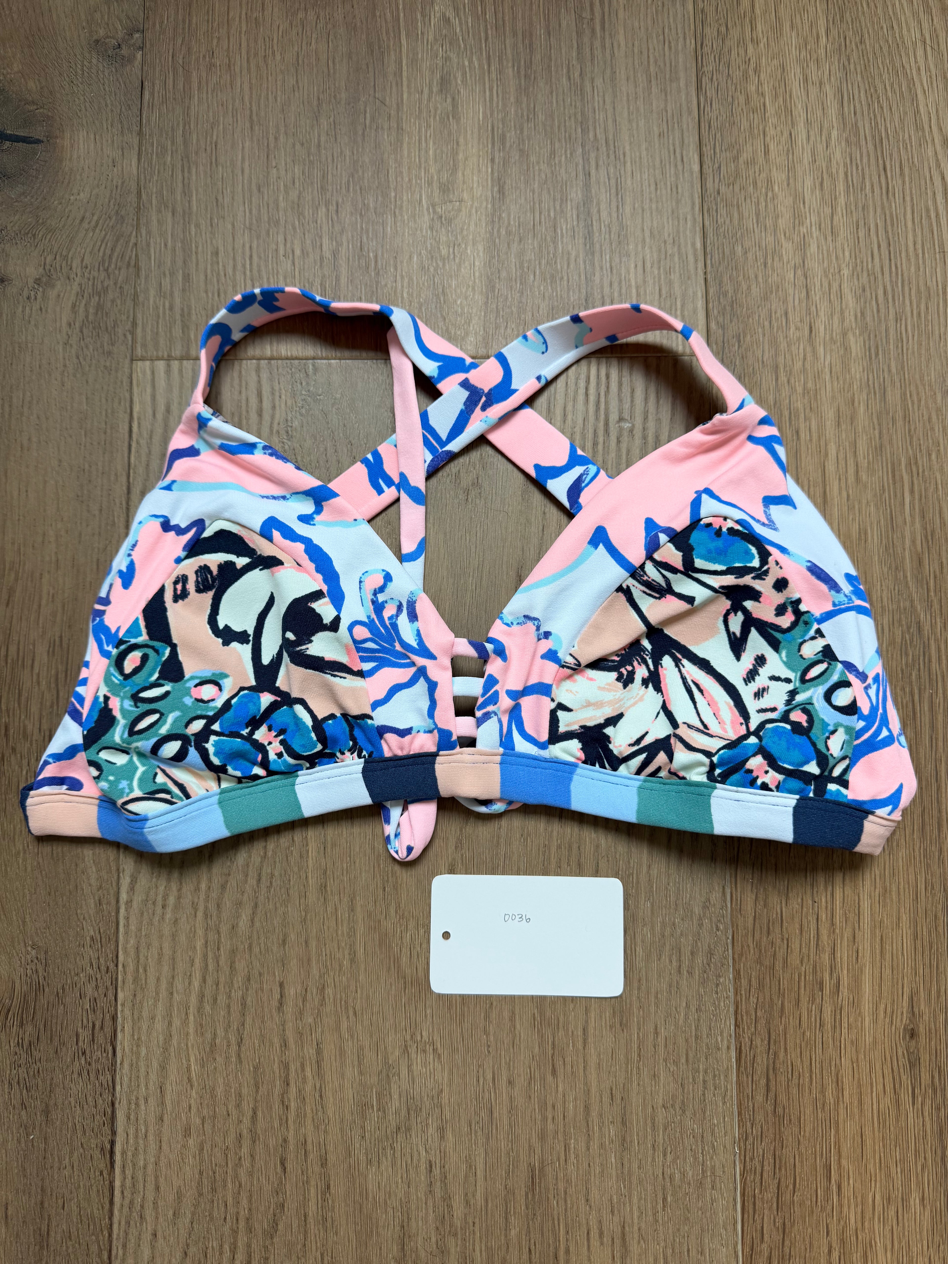 Maaji Cross Back Triangle Top - size small