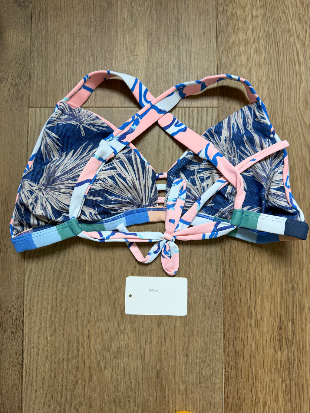 Maaji Cross Back Triangle Top - size small
